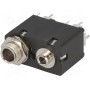 Гнездо jack 3, 5мм + jack 6, 35мм AMPHENOL ACJM-MVD985-2S (ACJM-MVD985-2S)