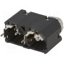 Гнездо jack 3, 5мм + jack 6, 35мм AMPHENOL ACJM-MVD985-2S (ACJM-MVD985-2S)