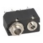Гнездо jack 3, 5мм + jack 6, 35мм AMPHENOL ACJM-MVD985-2S (ACJM-MVD985-2S)