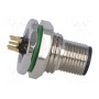 Гнездо m12 DEGSON ELECTRONICS SP-M12A-05P-MM-SF7002-00B(H) (SM12-D8C-A5K-0)