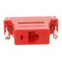 Переходник адаптер гнездо rj45, d-sub 25pin "мама" MH CONNECTORS DA25-SMJ8-R-K (DA25-SMJ8-R-K)