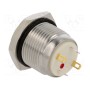 Переключатель антивандальный положения 2 ONPOW V16B-10D-12R-S (V16B-10D-12R-S)