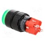 Кнопочный переключатель 2 положенияONPOW V16Y-11Z-230G (V16Y-11Z-230G)