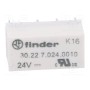 Миниатюрные реле FINDER 30.22.7.024.001(30.22.7.024.0010)