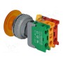 Переключатель кнопочный 1-позиционный AUSPICIOUS EBL30-1OC Y, WO LAMP (LXE30-1-O/C-Y)