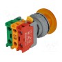 Переключатель кнопочный 1-позиционный AUSPICIOUS EBL30-1OC Y, WO LAMP (LXE30-1-O/C-Y)