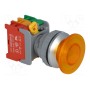 Переключатель кнопочный 1-позиционный AUSPICIOUS EBL30-1OC Y, WO LAMP (LXE30-1-O/C-Y)