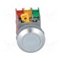 Переключатель кнопочный 1-позиционный AUSPICIOUS LXB30-1OC W, WO LAMP (LXB30-1-O/C-W)