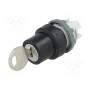 Переключатель поворотный с ключом 2-позиционный ABB 1SFA611282R1003 (M2SSK3-103)