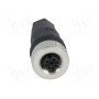 Вилка m12 HIRSCHMANN 933139100 ELKA 4012 PG7 SCHWARZ (ELKA4012PG7)