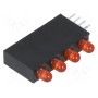 LED в корпусе красный 3мм LUCKY LIGHT H30D-4SD (H30D-4SD)