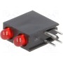 LED в корпусе красный 3мм KINGBRIGHT ELECTRONIC L-7104FO2ID (L-7104FO-2ID)