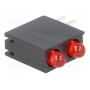 LED в корпусе красный 3мм KINGBRIGHT ELECTRONIC L-7104FO2ID (L-7104FO-2ID)
