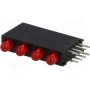LED в корпусе красный 3мм KINGBRIGHT ELECTRONIC L-7104SB4ID (L-7104SB-4ID)
