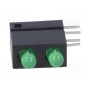 LED в корпусе зеленый 3мм Кол-во диод 2 SIGNAL-CONSTRUCT DVDD222 (DVDD222)