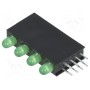 LED в корпусе зеленый 3мм LUCKY LIGHT H30D-4GD (H30D-4GD)