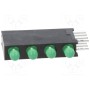 LED в корпусе зеленый 3мм KINGBRIGHT ELECTRONIC L-7104SB4GD (L-7104SB-4GD)