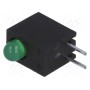 LED в корпусе зеленый 3мм KINGBRIGHT ELECTRONIC L-710A8CB1GD (L-710A8CB-1GD)