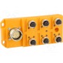 Разветвительная коробка M12 PIN 5 LUMBERG AUTOMATION ASBSV 6LED 5 (ASBSV6-LED5)