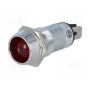 Индикаторная лампа LED вогнутый SCI R9-86L-01-12RED (ILL16-12R)