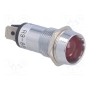 Индикаторная лампа LED вогнутый SCI R9-86L-01-24RED (ILL16-24R)