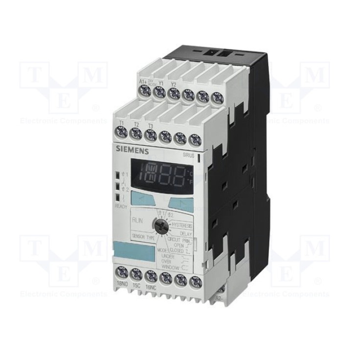 Реле контроля температуры 24÷240вac SIEMENS 3RS1040-1GW50 (3RS1040-1GW50)