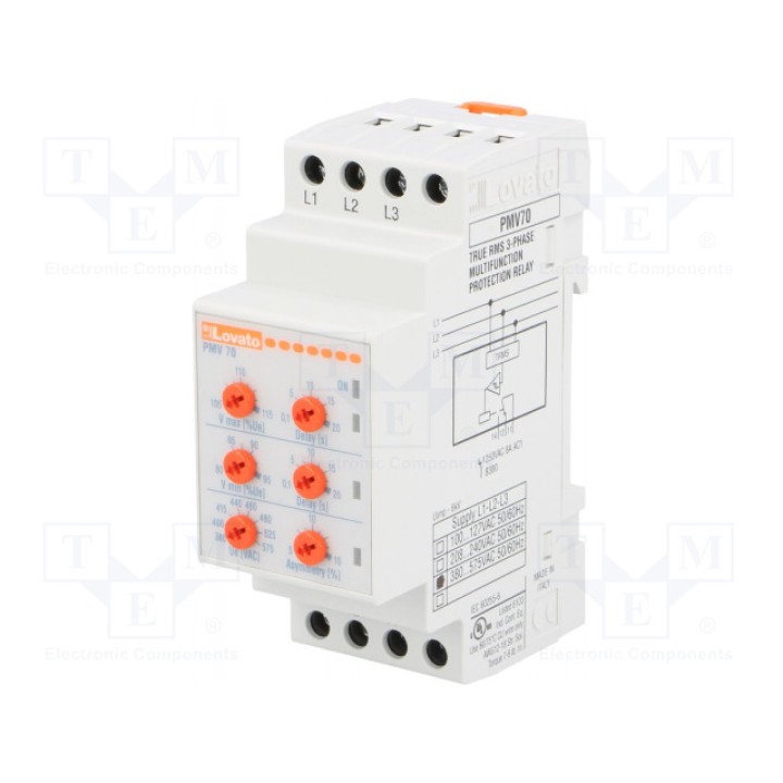 Реле контроля напряжения din LOVATO ELECTRIC PMV70A575 (PMV70A575)