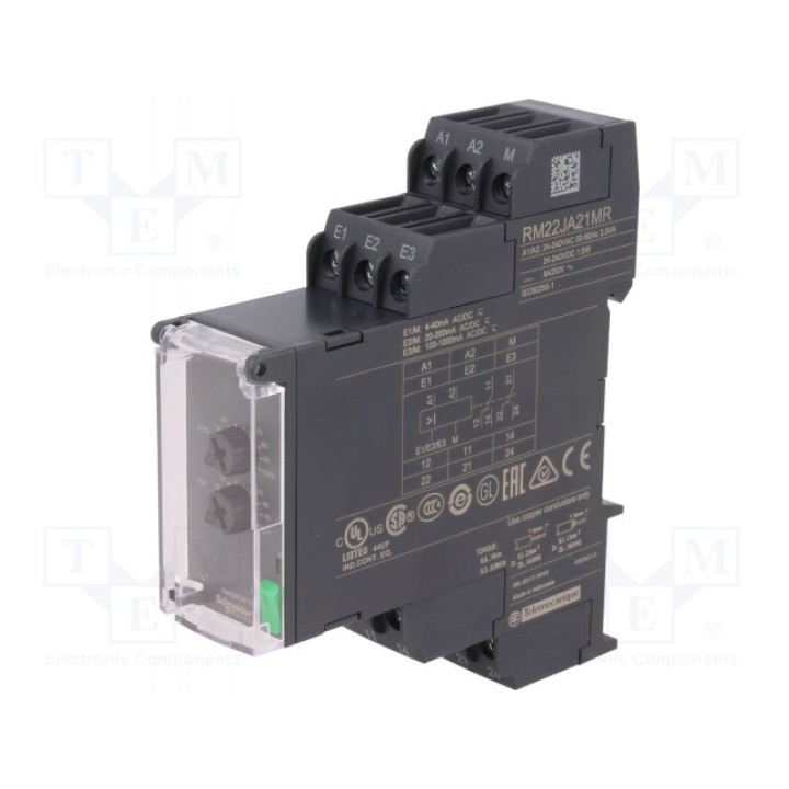 Реле контроля тока ac SCHNEIDER ELECTRIC RM22JA21MR (RM22JA21MR)