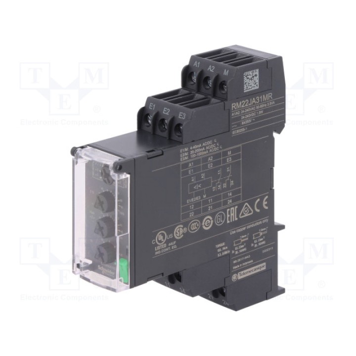 Реле контроля тока ac SCHNEIDER ELECTRIC RM22JA31MR (RM22JA31MR)