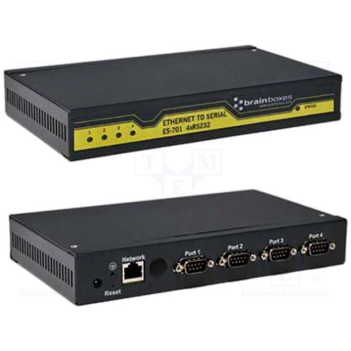 Промышленный модуль сервер последовательных портов 5÷30вdc BRAINBOXES ES-701 (ES-701)