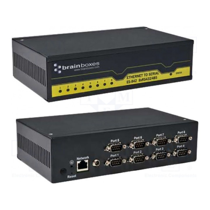 Промышленный модуль сервер последовательных портов 5÷30вdc BRAINBOXES ES-842 (ES-842)