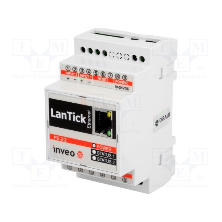 Промышленный модуль цифровой вход/выход кол-во портов 1 INVEO LANTICK PE-2-2 (LANTICK-PE-2-2)