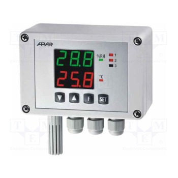Регулятор температуры,влажность APAR AR2471S2PPWAP