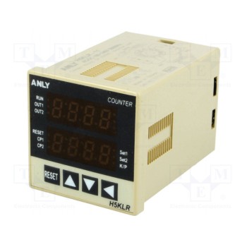Счетчик электронный 2x led ANLY ELECTRONICS H5KLR-11 100-240V ACDC
