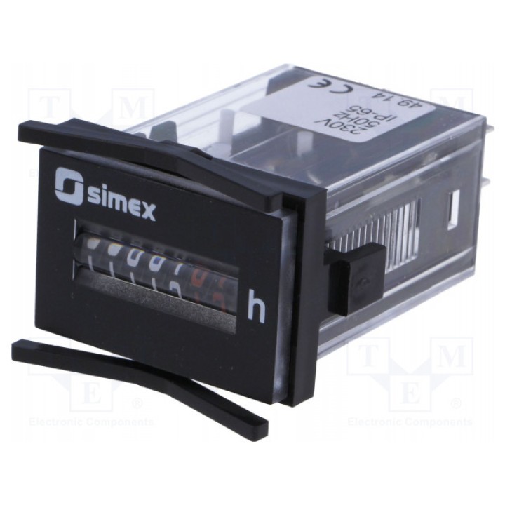 Счетчик электромеханический время работы SIMEX HK30.G.48.230VAC50HZ (SX-HK30)