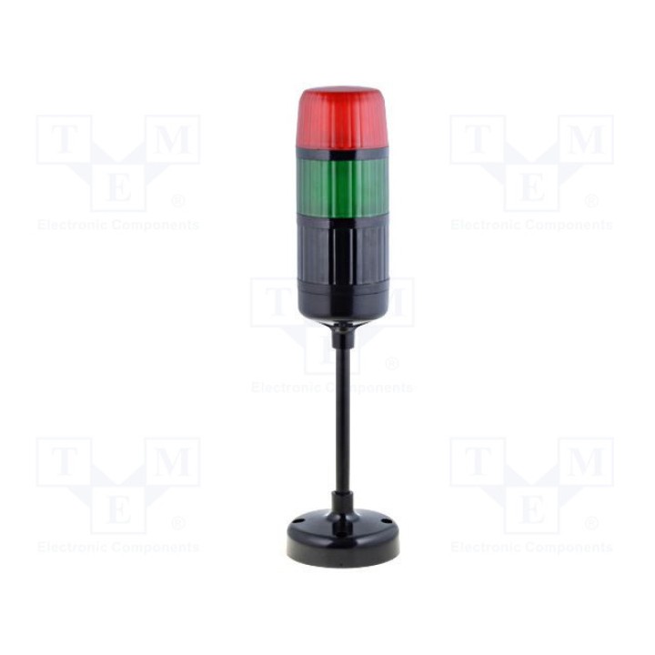 Сигнализатор световая колонна цвет красный/зеленый W2 KS-AD2D_CZ_P_125RGM (KS-AD2DCZP125RG)