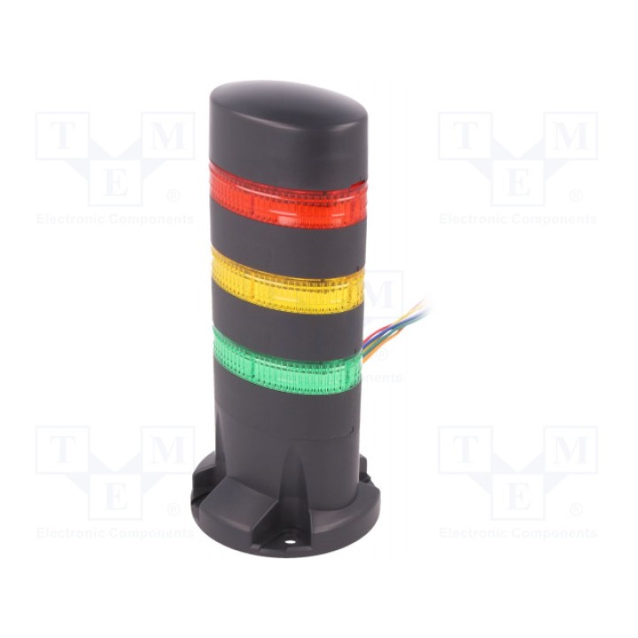 Сигнализатор световая колонна непрерывный световой сигнал IDEC LD6A-3DQB-RYG (LD6A-3DQB-RYG)