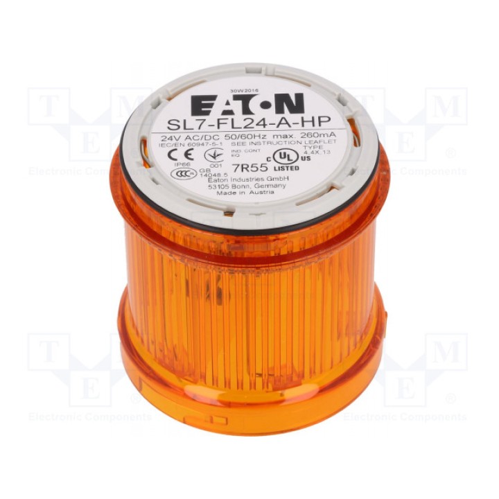 Сигнализатор световой мигающий световой сигнал EATON ELECTRIC SL7-FL24-A-HP (SL7-FL24-A-HP)