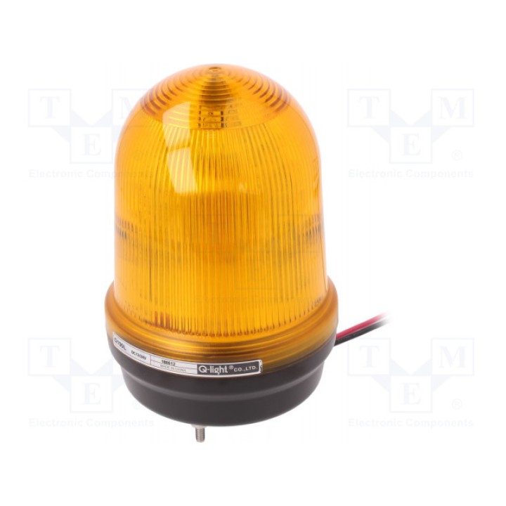 Сигнализатор световой янтарный QLIGHT Q100L-1224-A (Q100L-12/24-A)