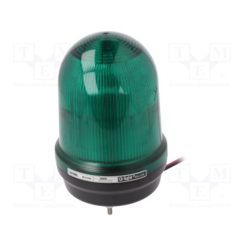 Сигнализатор световой зеленый QLIGHT Q100L-1224-G