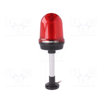 Сигнализатор световой красный QLIGHT Q125LP-1224-R-QZ24