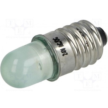 Лампочка LED зеленый POLAM-ELTA LG-E10-24AC-DC