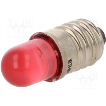 Лампочка LED красный POLAM-ELTA LR-E10-24AC-DC