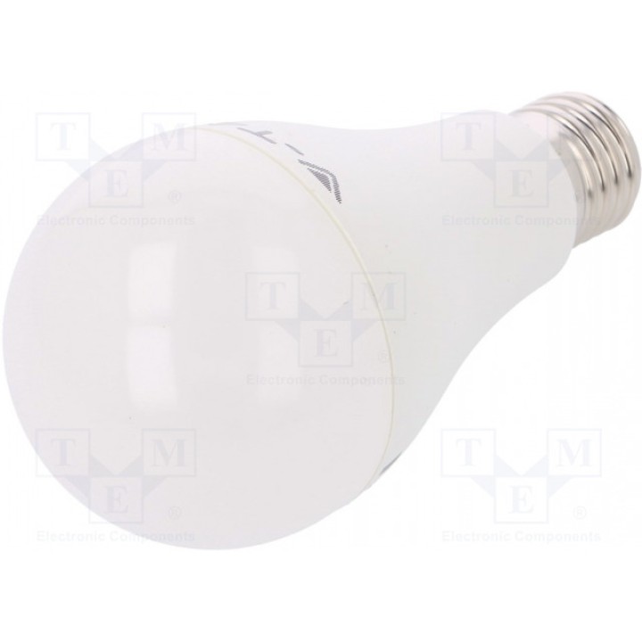 Лампочка LED теплый белый E27 V-TAC SKU 4456 (3800157608121)