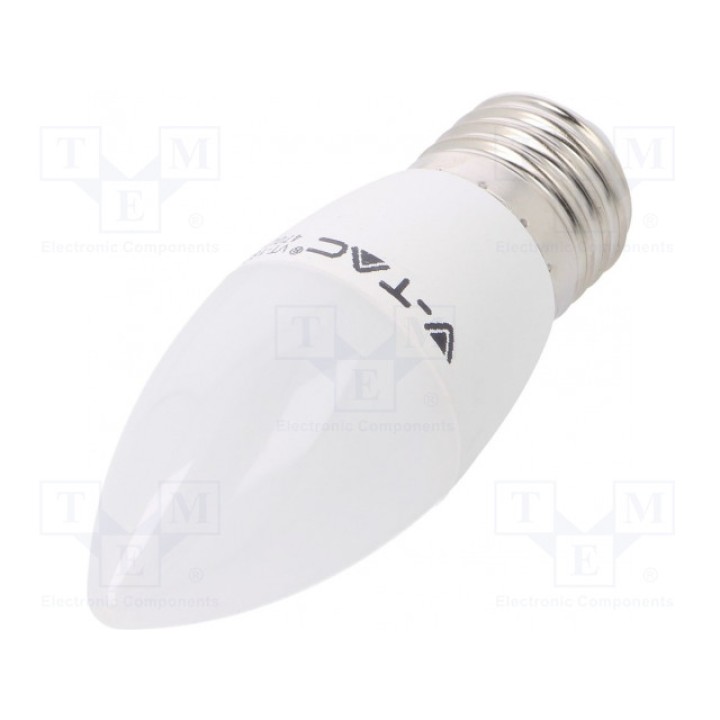 Лампочка LED холодный белый E27 V-TAC SKU 43441 (3800157624404)