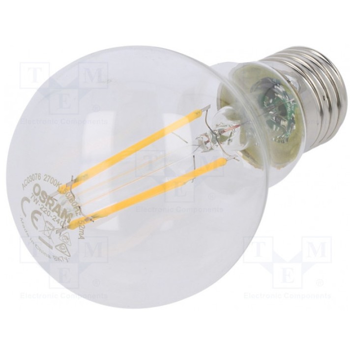 Лампочка LED теплый белый E27 OSRAM 4058075819658 (4058075819658)