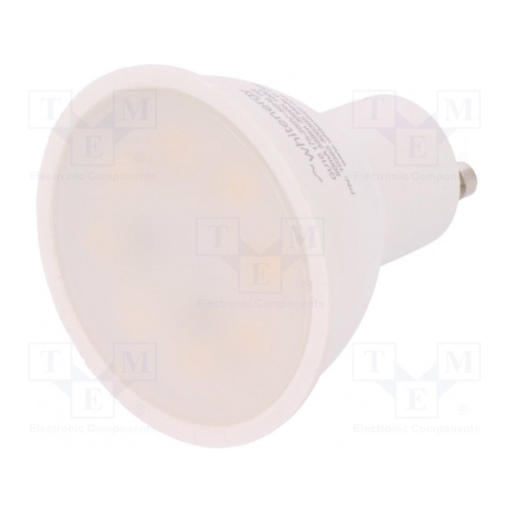 Лампочка LED теплый белый GU10 WHITENERGY 10365 (WHITENERGY-10365)