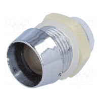 Держатель LED 10мм   RTP-10HB-CHROM