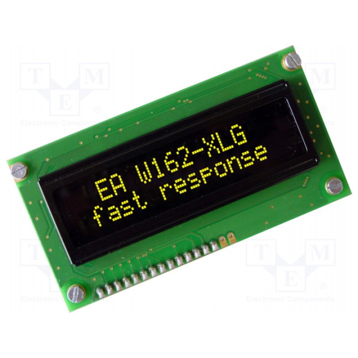 Дисплей oled алфавитно-цифровой ELECTRONIC ASSEMBLY EA W162-XLG (EAW162-XLG)