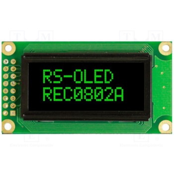 Дисплей OLED RAYSTAR OPTRONICS REC000802AGPP5N0